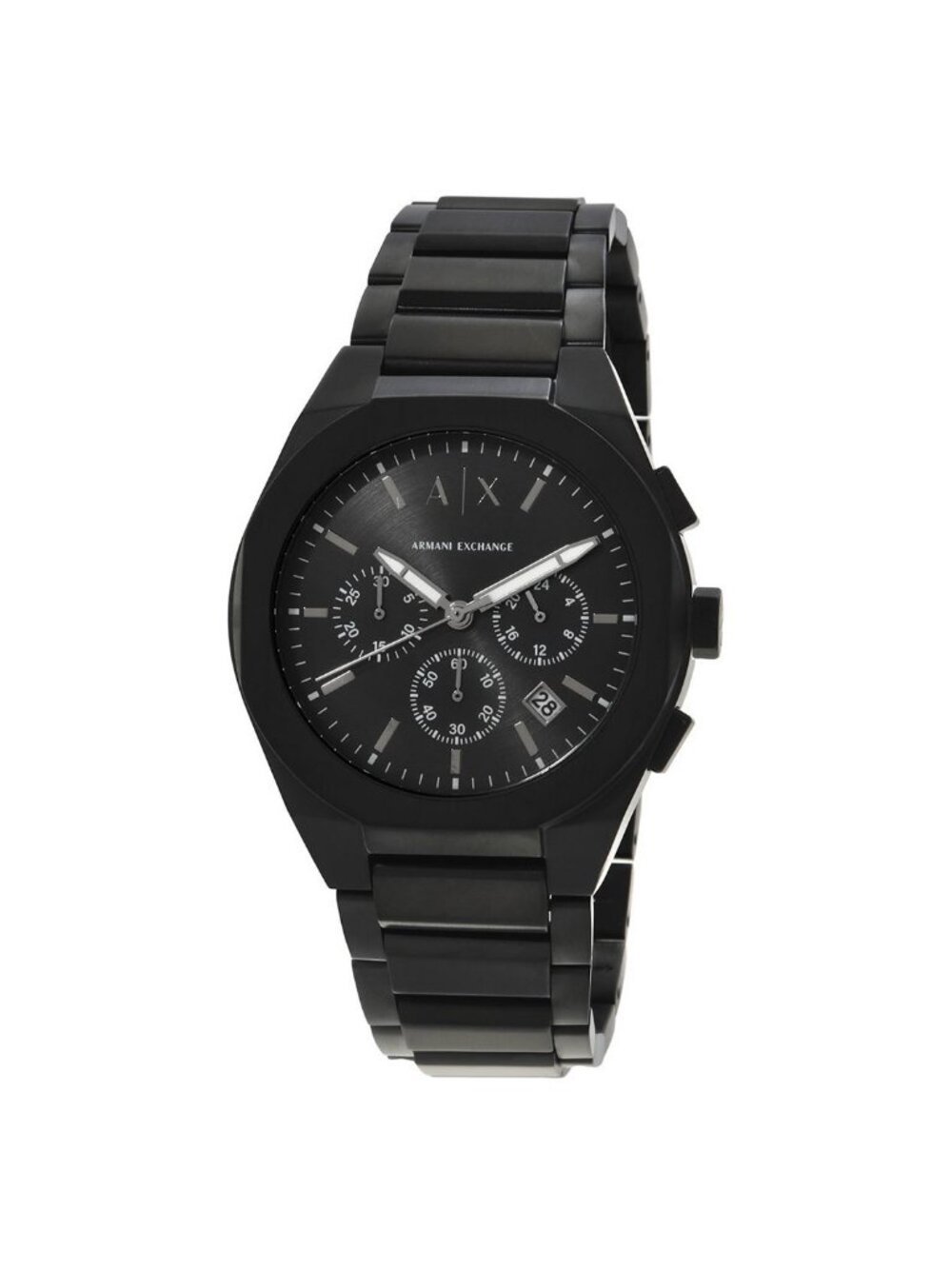 NWT Armani Exchange Rafael Chronograph Quartz Black Dial Men's Watch